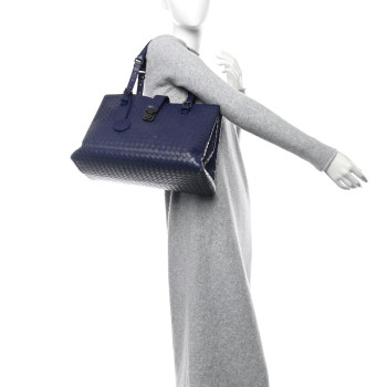 BOTTEGA VENETA Nappa Intrecciato Medium Roma Tote Atlantic