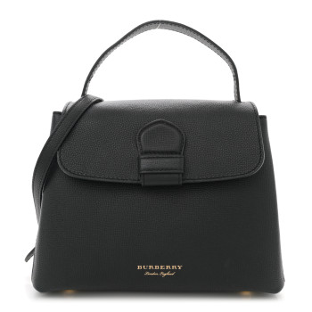 BURBERRY Derby Calfskin House Check Small Camberley Black