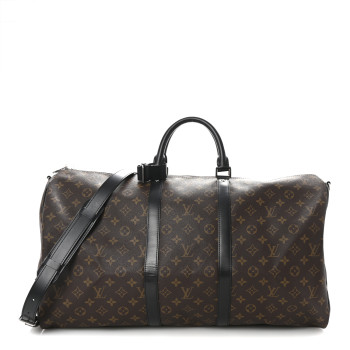 LOUIS VUITTON Monogram Macassar Keepall Bandouliere 55