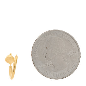 CARTIER 18K Yellow Gold Juste Un Clou Single Hoop Earring
