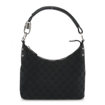 GUCCI Monogram Classic Ring Hobo Black