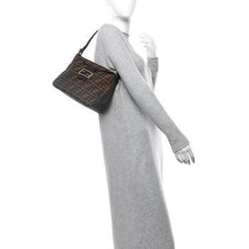 FENDI Zucca Shoulder Bag Tobacco
