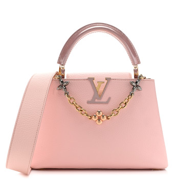 LOUIS VUITTON Taurillon Flower Chain Capucines BB