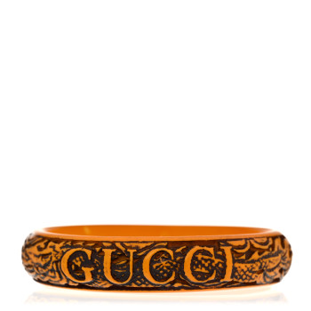 GUCCI Resin Flora Bracelet L Giallo