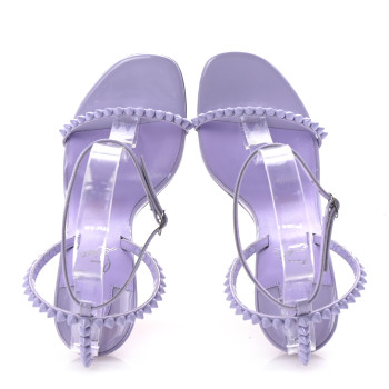 CHRISTIAN LOUBOUTIN Patent Calfskin So Me 100 Sandals 37 Lilac Smoke