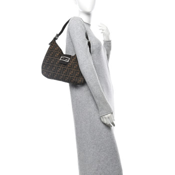 FENDI Zucca Shoulder Bag Tobacco