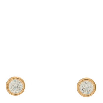 TIFFANY 18K Rose Gold Diamond .54ctw Elsa Peretti Diamonds By The Yard Earrings