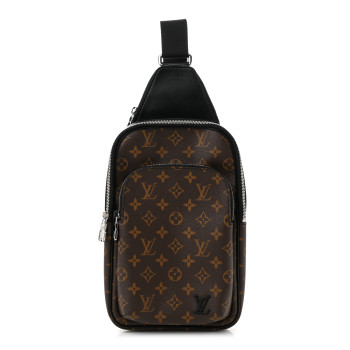 LOUIS VUITTON Monogram Macassar Avenue Sling Bag NM