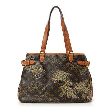 LOUIS VUITTON Monogram Dentelle Batignolles Horizontal Gold