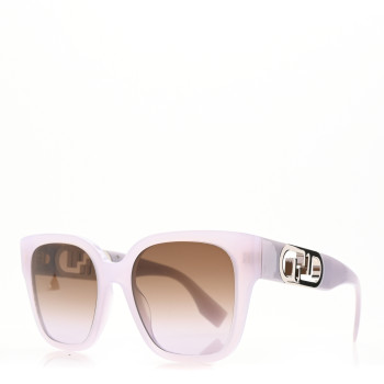 FENDI Acetate O Lock Square Sunglasses FE40063I Light Purple