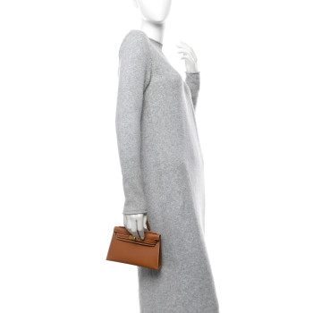 HERMES Epsom Mini Kelly Sellier 20 Gold