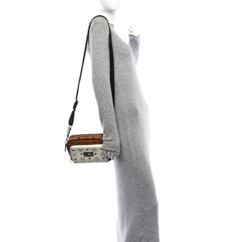 MCM Visetos Mix Small Klassik Crossbody White MCM Visetos Mix Small Klassik Crossbody White