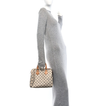 LOUIS VUITTON Damier Azur Speedy 25