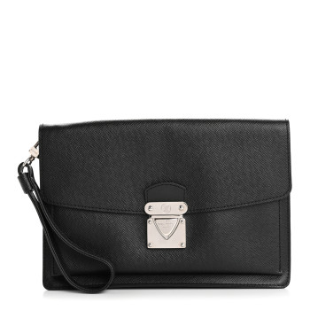 LOUIS VUITTON Taiga Pochette Belaia Ardoise