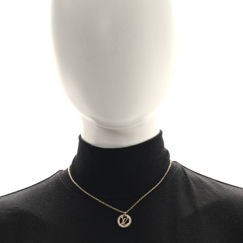 LOUIS VUITTON Metal Crystal Louise By Night Necklace
