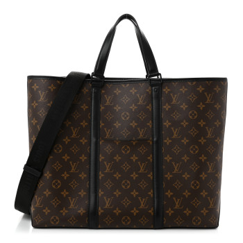 LOUIS VUITTON Monogram Macassar Weekend Tote GM