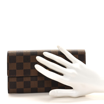 LOUIS VUITTON Damier Ebene Sarah Wallet