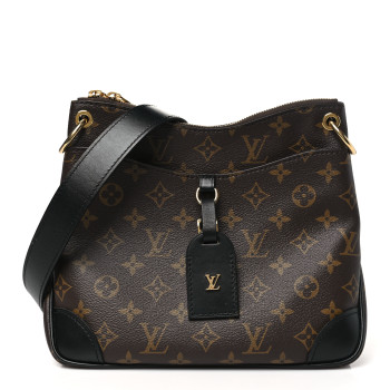 LOUIS VUITTON Monogram Odeon PM Black