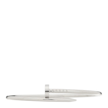 CARTIER 18K White Gold Small Juste Un Clou Bracelet 16