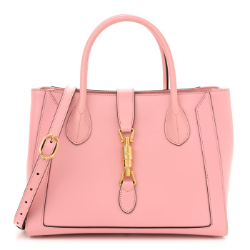 GUCCI Boarded Plutone Calfskin Medium Jackie 1961 Tote Wild Rose