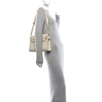 SAINT LAURENT Smooth Calfskin Manhattan Shoulder Bag Crema Soft