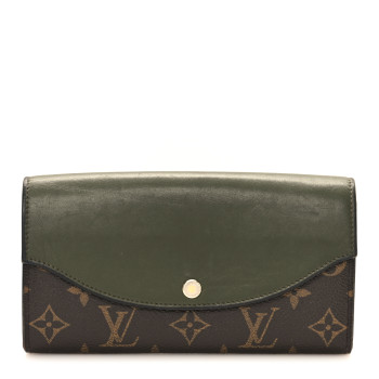 LOUIS VUITTON Monogram Sarah Tuileries Wallet Green