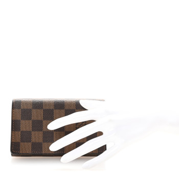 LOUIS VUITTON Damier Ebene Porte-Monnaie Billets Tresor Wallet