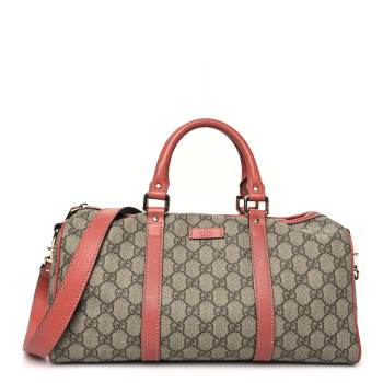 GUCCI GG Supreme Monogram Small Joy Boston Pink