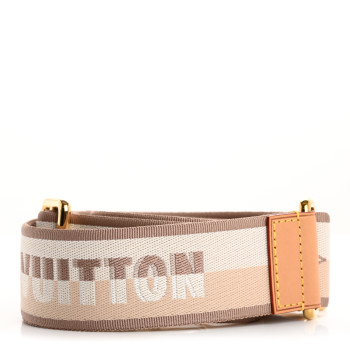 LOUIS VUITTON Jacquard Speedy Bandouliere 20 Shoulder Strap Beige