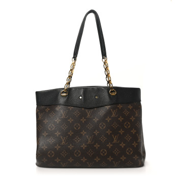LOUIS VUITTON Monogram Pallas Shopper Black