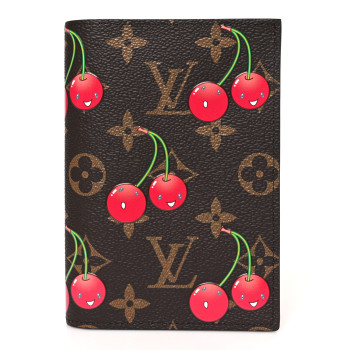 LOUIS VUITTON LV X TM Monogram Cerises Passport Cover