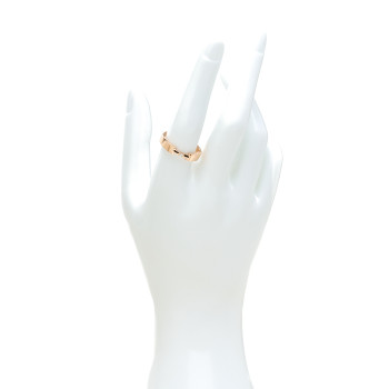 TIFFANY 18K Rose Gold Diamond Tiffany True Ring 58 8.5