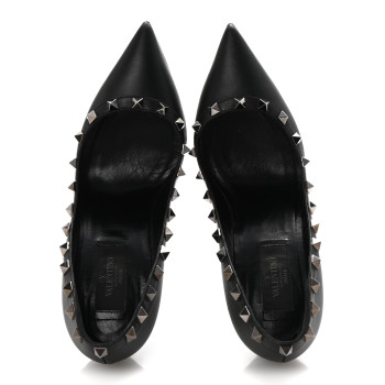 VALENTINO GARAVANI Nappa Rockstud 100mm Pumps 36.5 Black