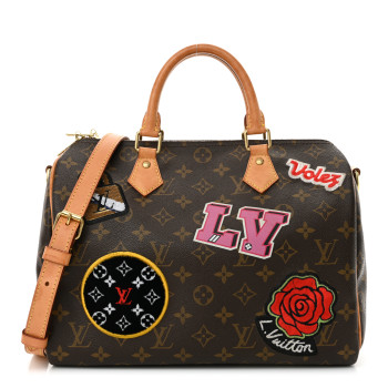 LOUIS VUITTON Monogram Patches Speedy Bandouliere 30