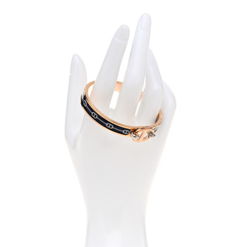 HERMES Enamel Mini Farandole Clic Chaine D'Ancre Bracelet GM Lilas