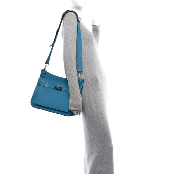 HERMES Taurillon Clemence Jypsiere 31 Turquoise