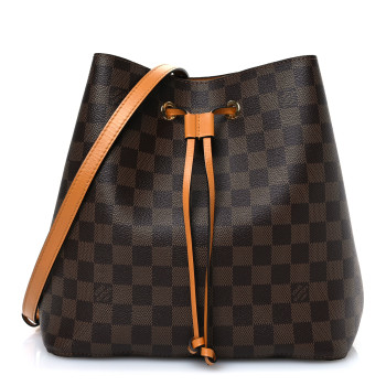 LOUIS VUITTON Damier Ebene Neonoe MM Safran