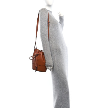 LOEWE Calfskin Small Balloon Bucket Bag Tan