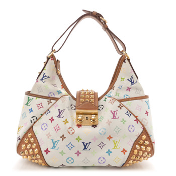 LOUIS VUITTON Monogram Multicolor Chrissie White