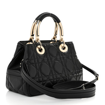 CHRISTIAN DIOR Lambskin Cannage The Lady 95.22 Black