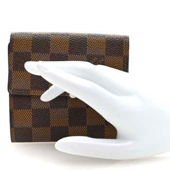 LOUIS VUITTON Damier Ebene Elise Wallet