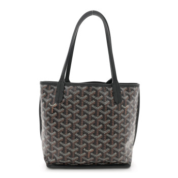 GOYARD Goyardine Reversible Mini Anjou Black