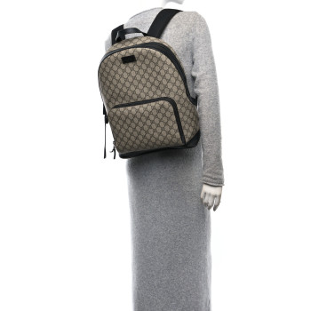 GUCCI GG Supreme Monogram Medium Backpack Black