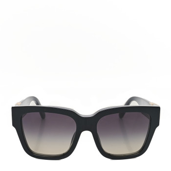 LOUIS VUITTON Acetate LV Link PM Square Sunglasses Z1566E Black