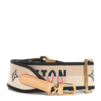 LOUIS VUITTON Jacquard Speedy Bandouliere 20 Shoulder Strap Black