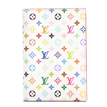 LOUIS VUITTON LV X TM Monogram Multicolor Passport Cover White