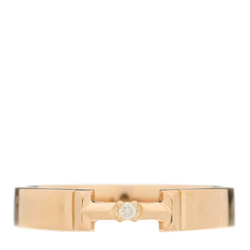 TIFFANY 18K Rose Gold Diamond Tiffany True Ring 58 8.5