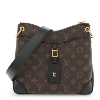 LOUIS VUITTON Monogram Odeon PM Black