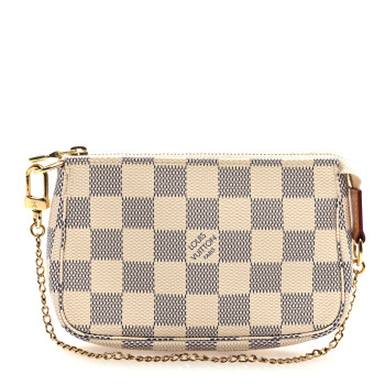 LOUIS VUITTON Damier Azur Mini Pochette Accessories