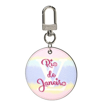 LOUIS VUITTON Monogram Escale Rio De Janeiro Bag Charm Key Holder Pastel